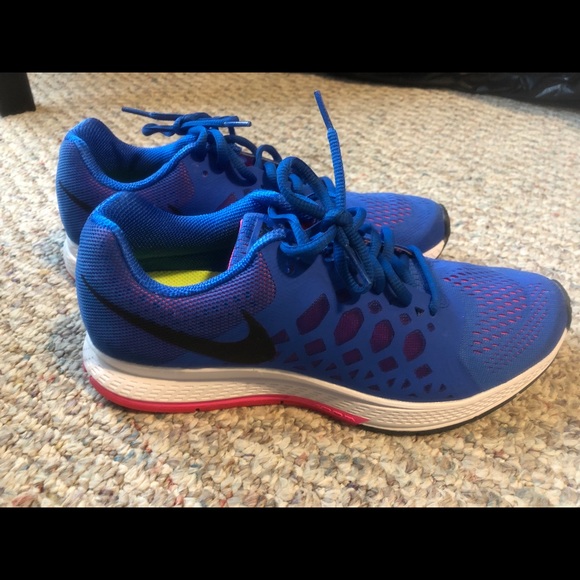 Nike Shoes - Blue and Pink Nike Sneakers